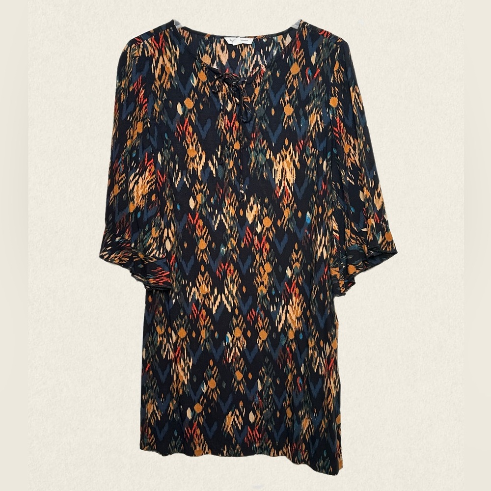 Beachlunchlounge Cindy Tunic Bell Sleeve Mini Dress